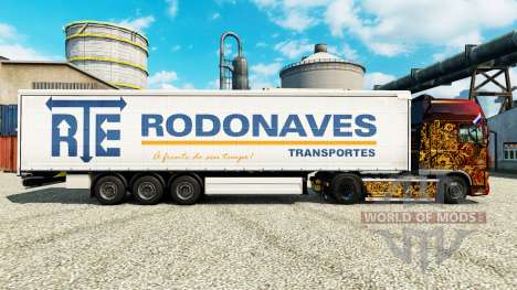 El RTE Rodonaves Transportes de la piel para rem para Euro Truck Simulator 2