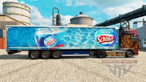 Nestle Scholler de la piel para remolques para Euro Truck Simulator 2