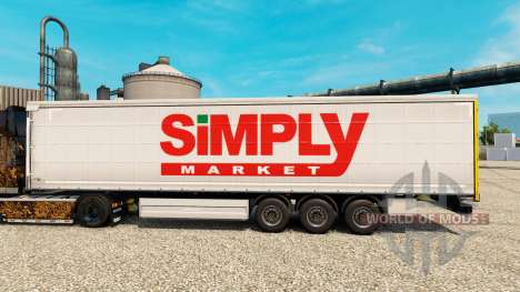 La piel Simplemente de Mercado para remolques para Euro Truck Simulator 2