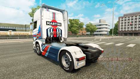 La piel Martini Rancing en el tractor Scania para Euro Truck Simulator 2
