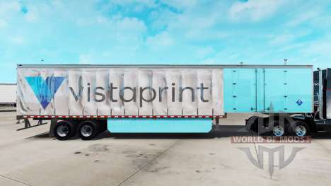 La piel de Vistaprint en una cortina semi-remolq para American Truck Simulator