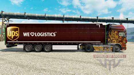 La piel UPS Inc. en la semi para Euro Truck Simulator 2