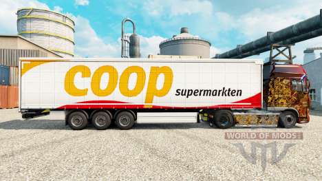 La piel Coop remolques para Euro Truck Simulator 2