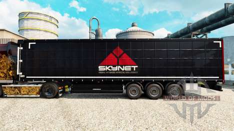 Skynet de la piel para remolques para Euro Truck Simulator 2