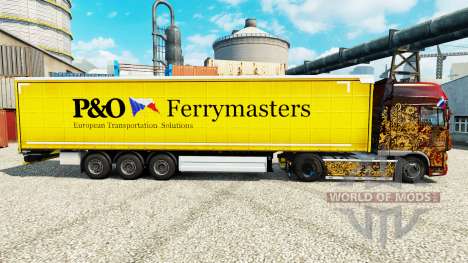 La piel de la P&O Ferrymasters para remolques para Euro Truck Simulator 2