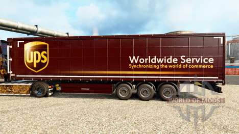 La piel de UPS para remolques para Euro Truck Simulator 2
