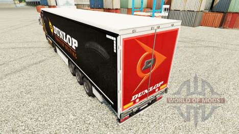 La piel de Dunlop semi para Euro Truck Simulator 2