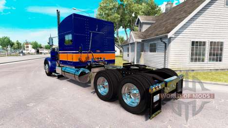 Скин Rollin Transporte v1.1 на Peterbilt 389 para American Truck Simulator