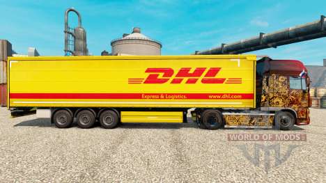 La piel de DHL v4 para remolques para Euro Truck Simulator 2