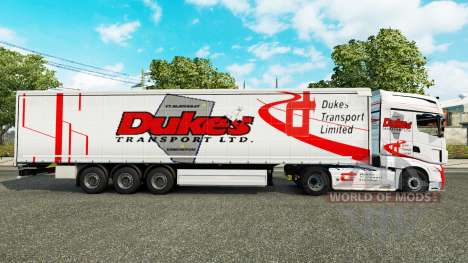 Los duques de Transporte de la piel para remolqu para Euro Truck Simulator 2