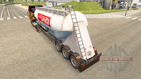 La piel Norbert cemento semi-remolque para Euro Truck Simulator 2