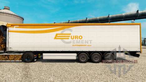 La piel EUROCEMENT para remolques para Euro Truck Simulator 2