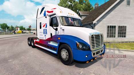 La piel de A. T. Un tractor Freightliner Cascadi para American Truck Simulator