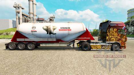 La piel del PPC, Ltd. cemento semi-remolque para Euro Truck Simulator 2
