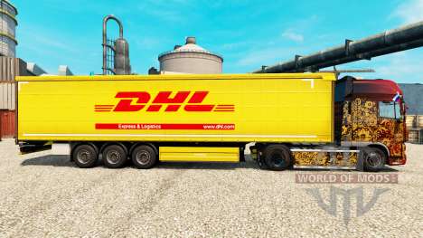 La piel de DHL para remolques para Euro Truck Simulator 2