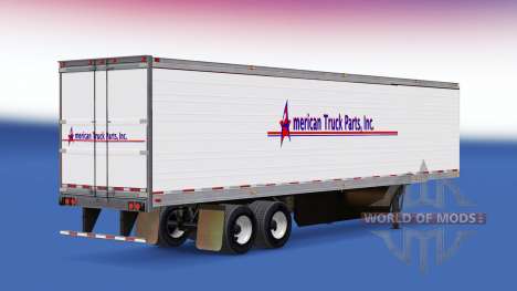 La Piel American Truck Parts Inc. en el trailer para American Truck Simulator