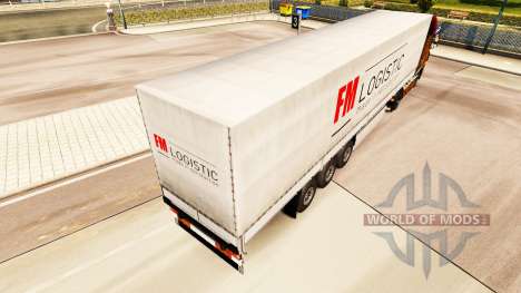 La piel de FM Logistic en la semi para Euro Truck Simulator 2