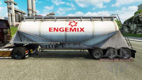 La piel Engemix cemento semi-remolque para Euro Truck Simulator 2