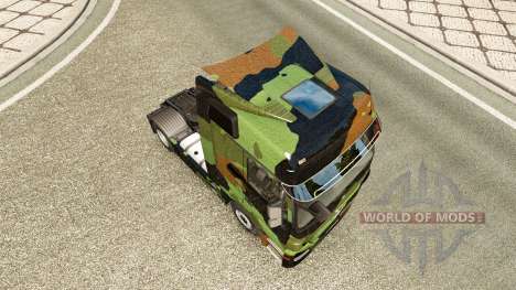 La piel de Camuflaje en camión Mercedes-Benz para Euro Truck Simulator 2