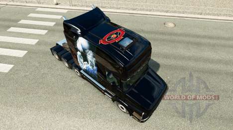 Blanco de piel de Guepardo para camión Scania T para Euro Truck Simulator 2