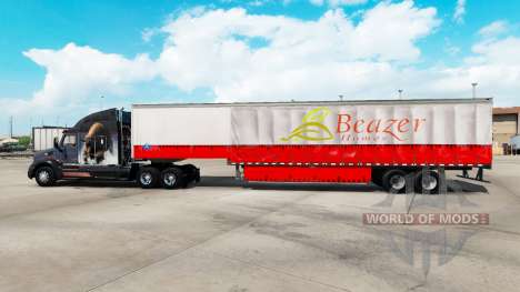 La piel Beazer Casas en una cortina semi-remolqu para American Truck Simulator