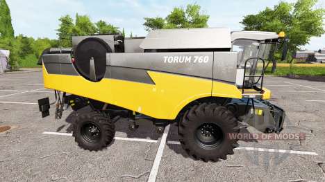 Rostselmash Tora 760 me naranja para Farming Simulator 2017