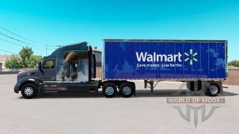 La piel de Walmart en pequeño remolque para American Truck Simulator