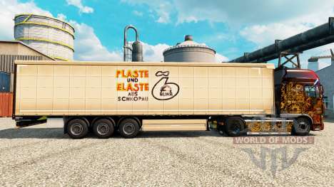La piel Plaste und Elaste para remolques para Euro Truck Simulator 2