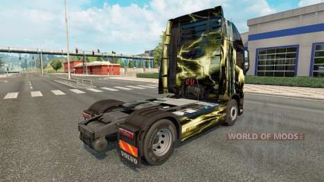 La piel de La mortal tormenta de Volvo trucks para Euro Truck Simulator 2