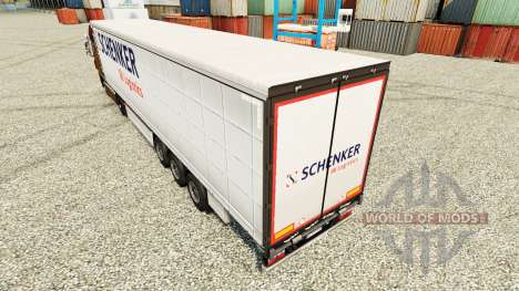 La piel Schenker Logistics de remolques para Euro Truck Simulator 2