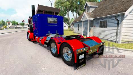 Optimus Prime de la piel para el camión Peterbil para American Truck Simulator