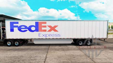 FedEx piel trailer extendido para American Truck Simulator