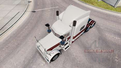 El Caballero Blanco de la piel para el camión Pe para American Truck Simulator