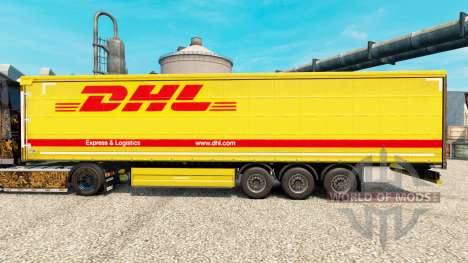DHL v3 de la piel para remolques para Euro Truck Simulator 2