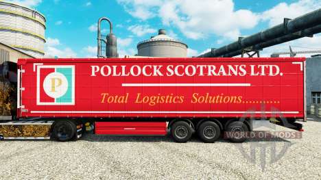 La Piel Pollock Scotrans Ltd. en la semi para Euro Truck Simulator 2