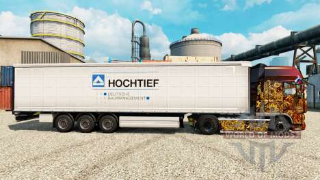 Skin Hochtief to trailers para Euro Truck Simulator 2