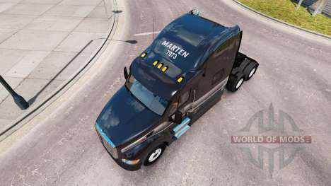 La piel de la Marta en el tractor Peterbilt 387 para American Truck Simulator