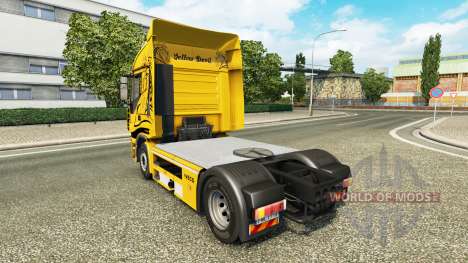 La piel de color Amarillo Diablo en el camión Iv para Euro Truck Simulator 2