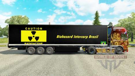 La piel de riesgo Biológico Intercorp Brasil en  para Euro Truck Simulator 2