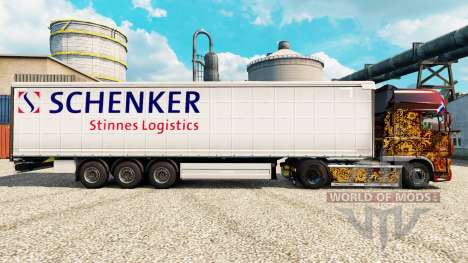 La piel Schenker Stinnes Logística para remolque para Euro Truck Simulator 2