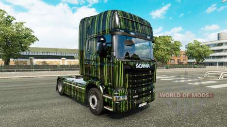 Rayas verdes de la piel para Scania camión para Euro Truck Simulator 2