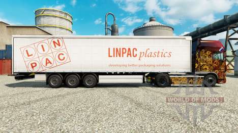 La piel Linpac Plastics para remolques para Euro Truck Simulator 2