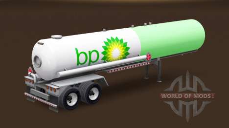 La piel de BP en un tanque de gas semi-remolque para American Truck Simulator