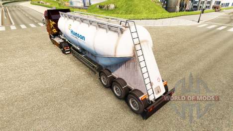La piel Hanson cemento semi-remolque para Euro Truck Simulator 2