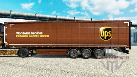 La Piel United Parcel Service Inc. en la semi para Euro Truck Simulator 2