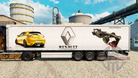 La piel de Renault F1 Team v2 en semi para Euro Truck Simulator 2
