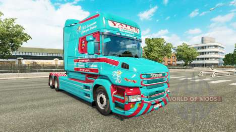 La piel Yates & Sons para camión Scania T para Euro Truck Simulator 2