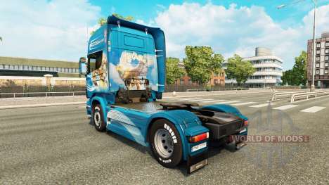 La piel Leonado tractor Scania para Euro Truck Simulator 2