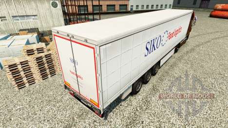 La piel Siko Logística de Alimentos para remolqu para Euro Truck Simulator 2