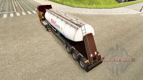 La piel AfriSam cemento semi-remolque para Euro Truck Simulator 2